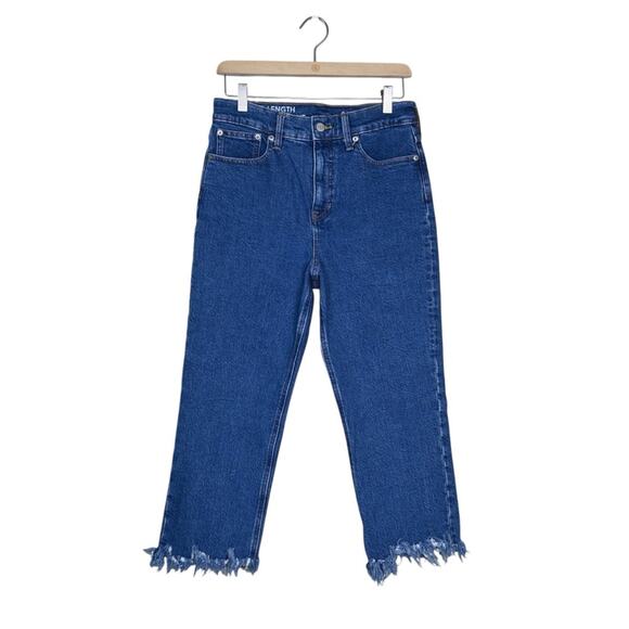 J. Crew Women's 27 Classic Straight Cropped Raw Hem Jean - Picture 1 of 10